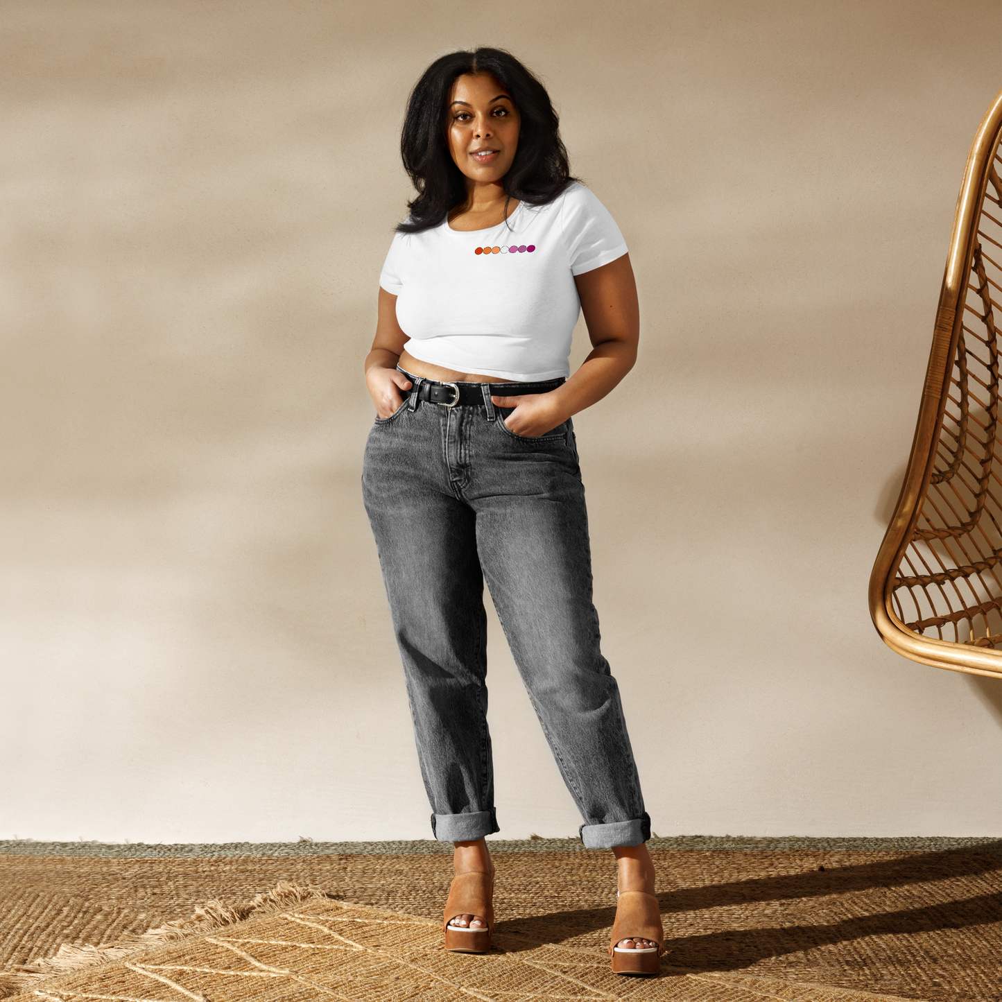 The L Dots Women’s crop t