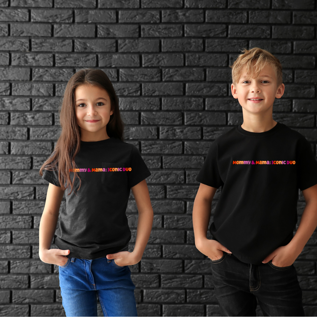 Mommy & Mama: Iconic Duo Toddler Short Sleeve T-Shirt