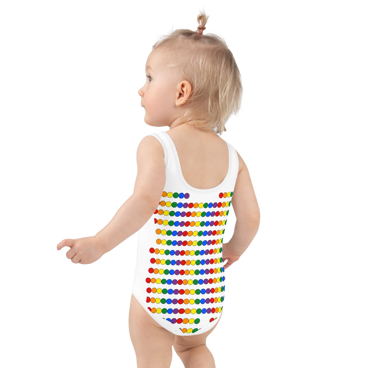 Rainbow Dots Kids Swimsuit