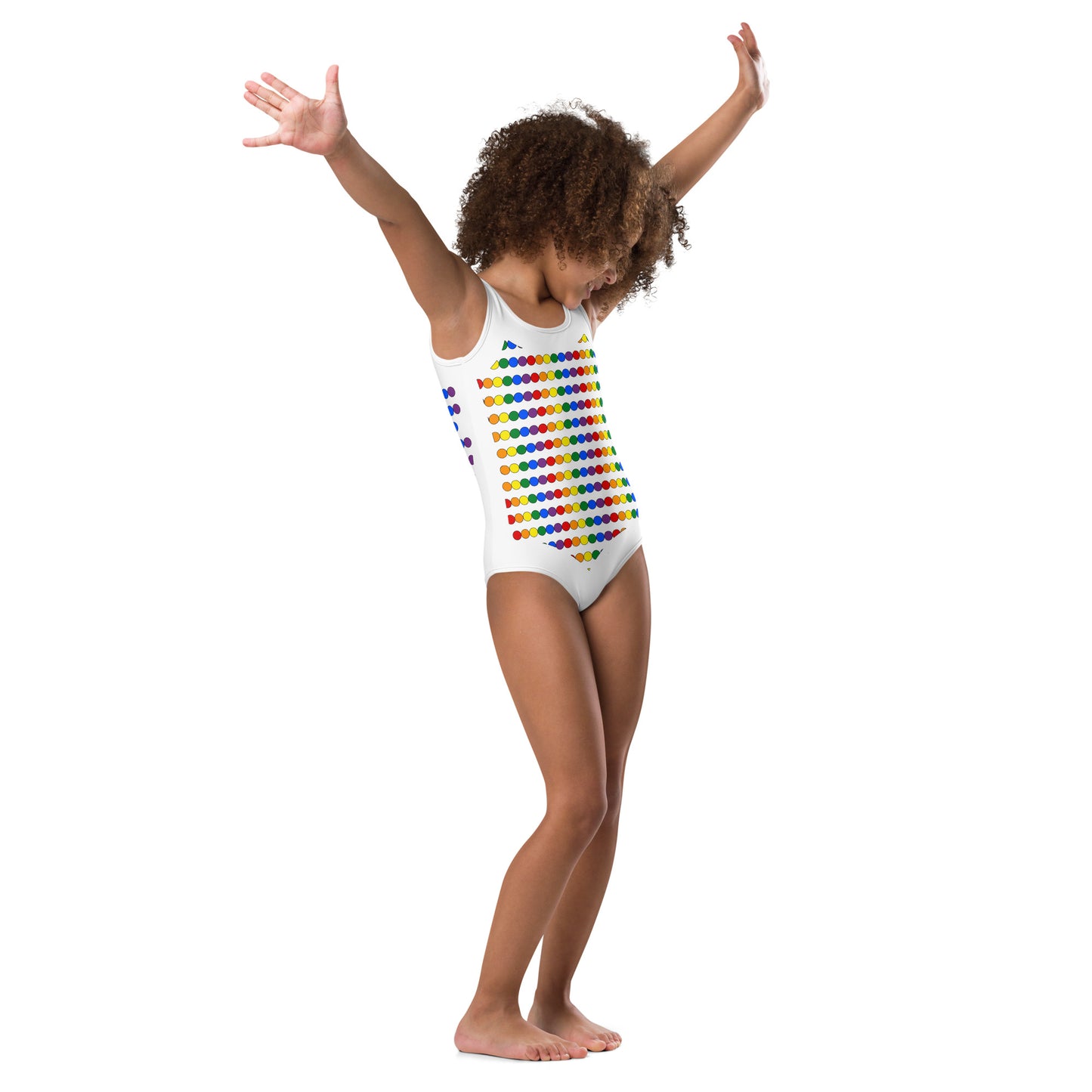 Rainbow Dots Kids Swimsuit