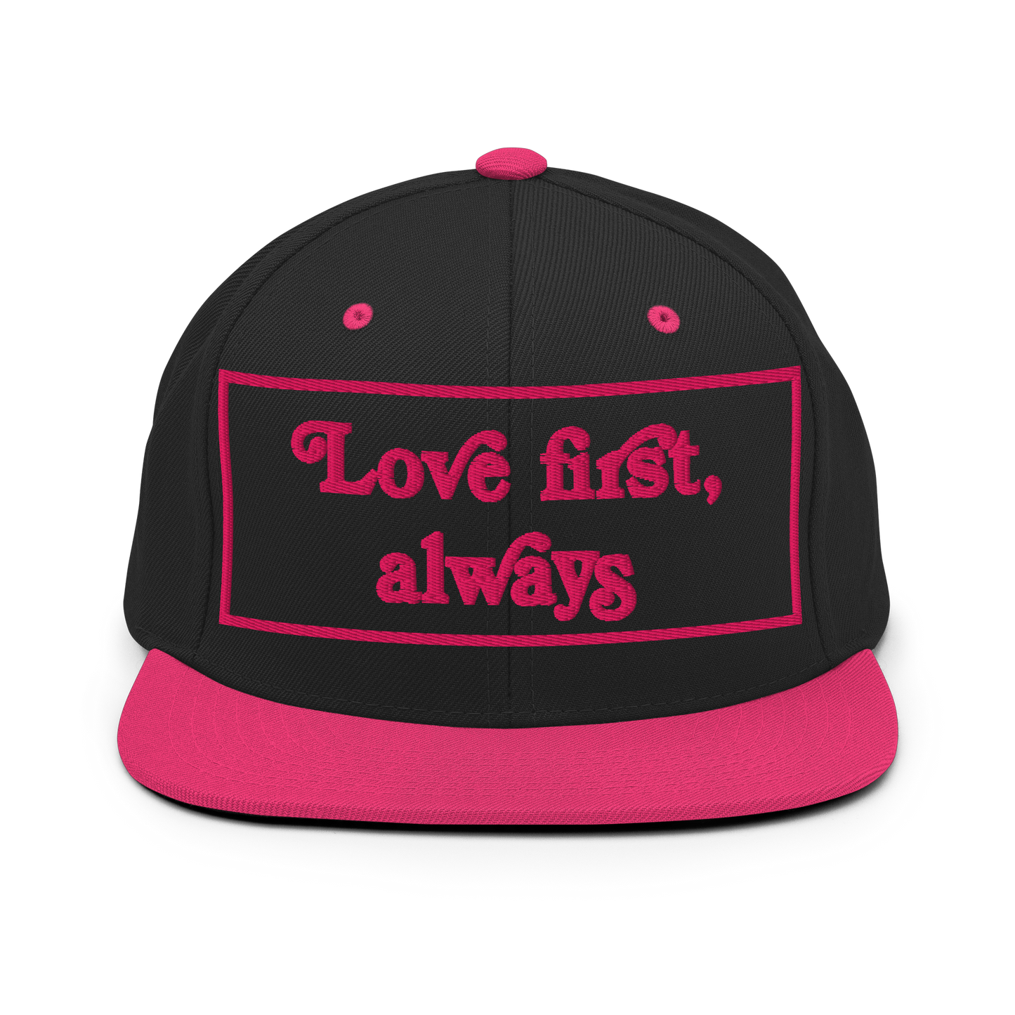 Love First Always Flamingo Snapback