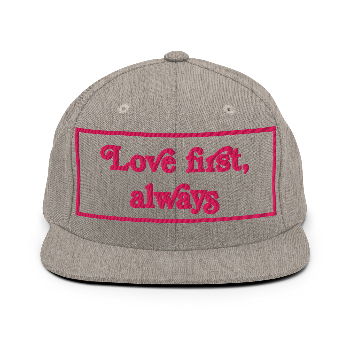 Love First Always Flamingo Snapback