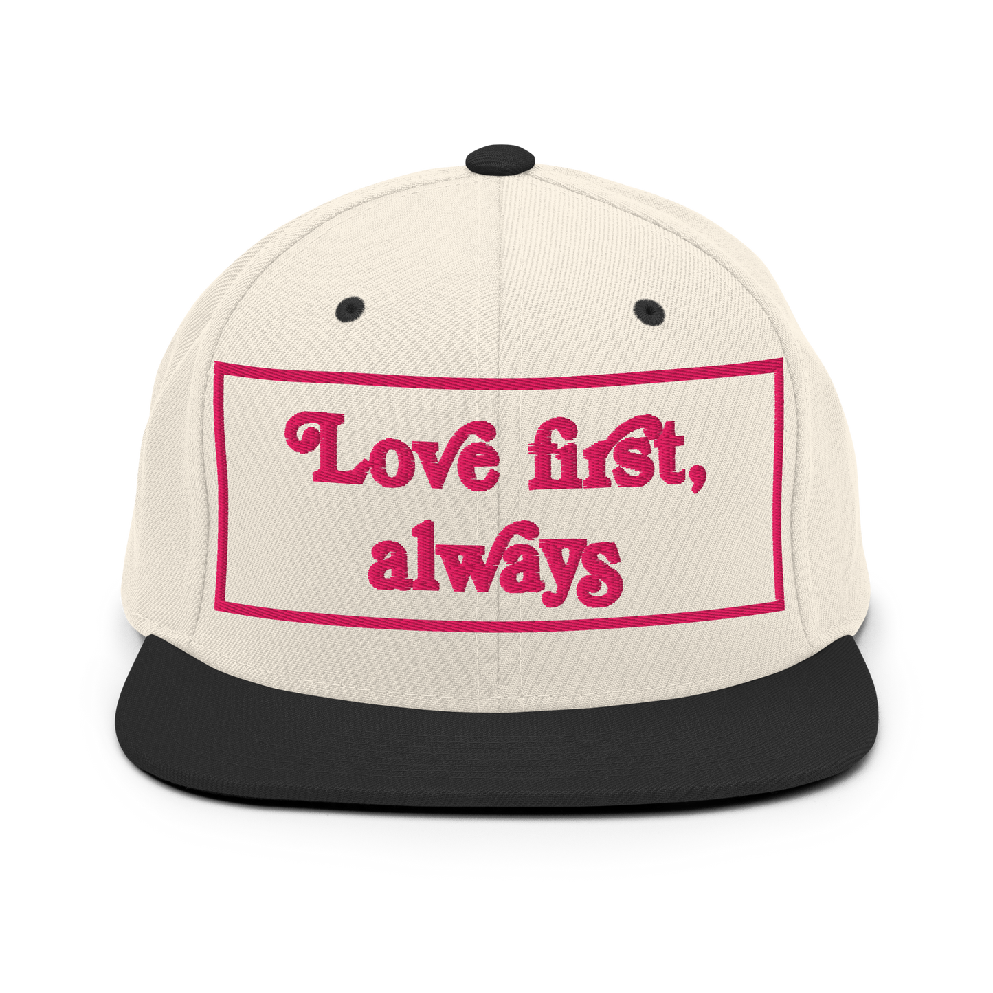 Love First Always Flamingo Snapback