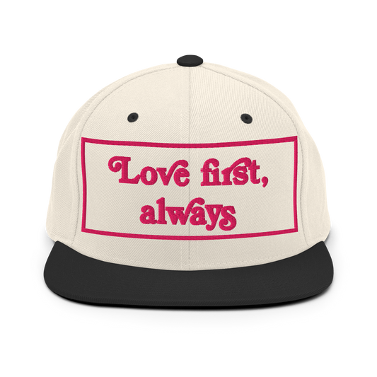 Love First Always Flamingo Snapback