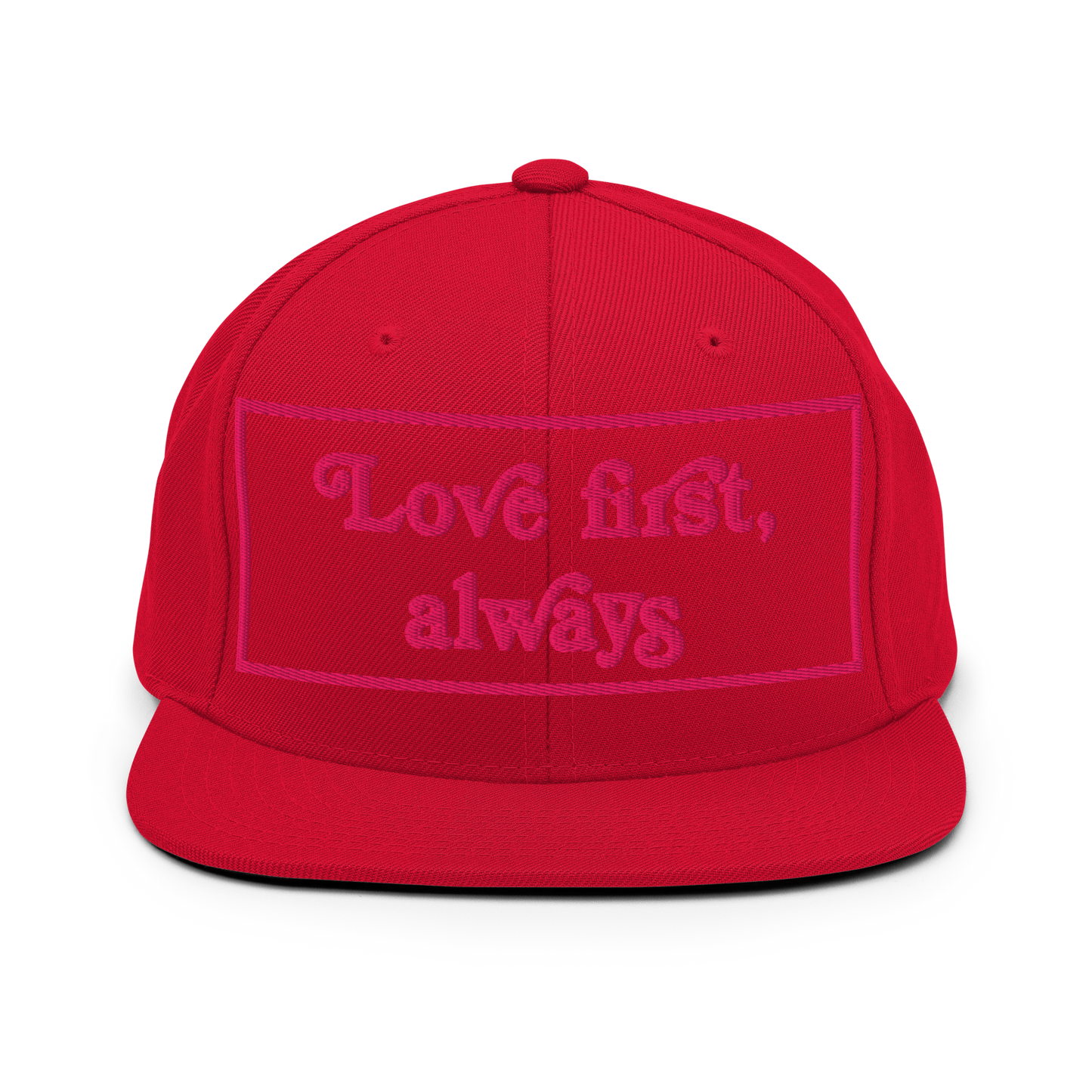 Love First Always Flamingo Snapback