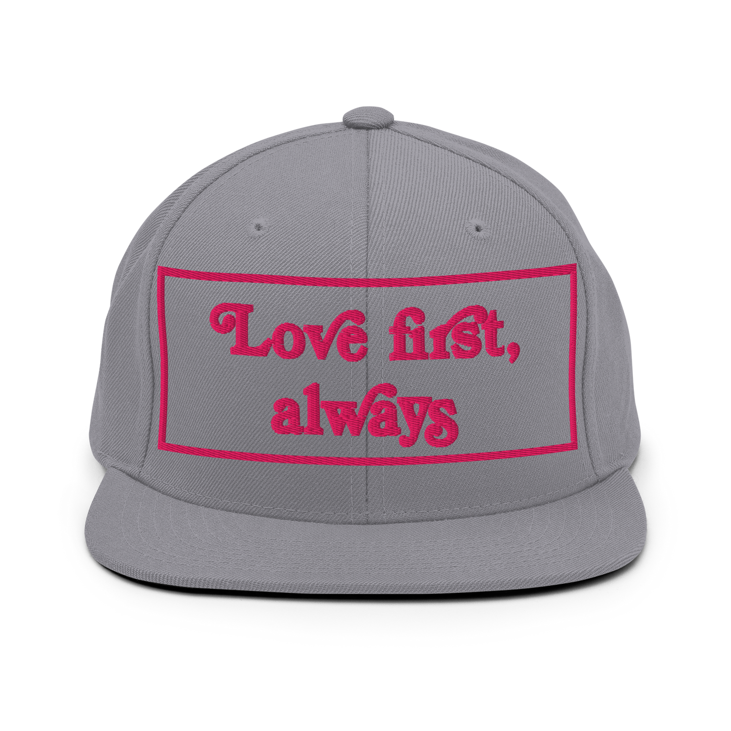 Love First Always Flamingo Snapback