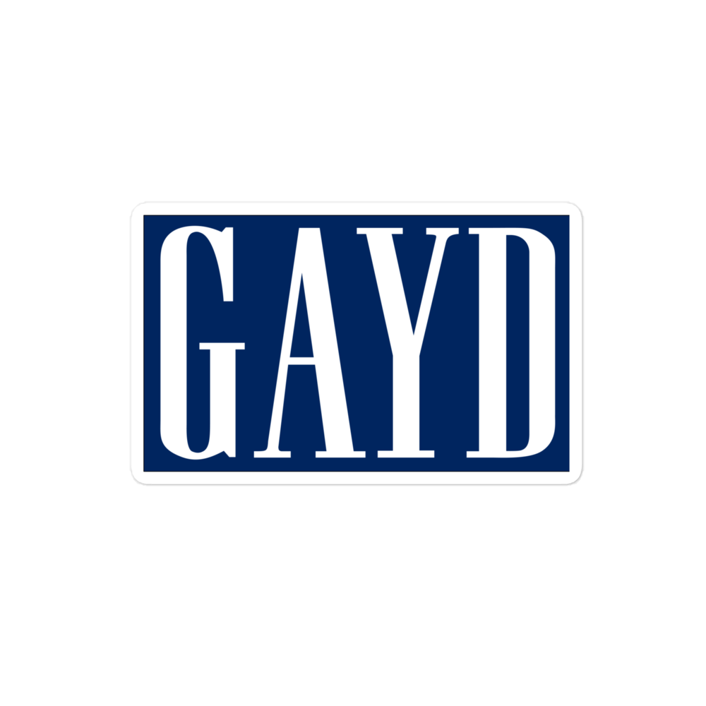 The GAYD Sticker