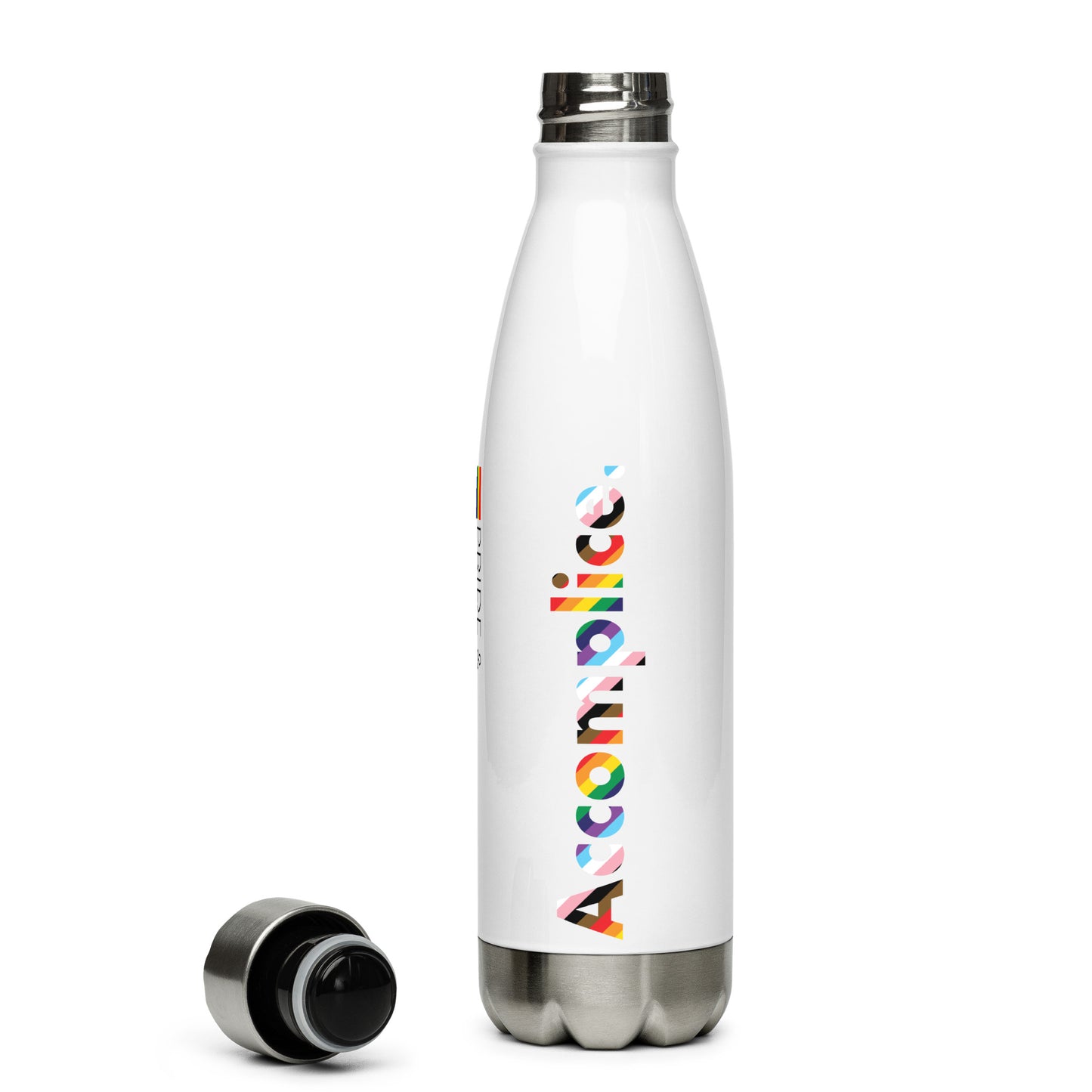 The Accomplice stainless steel water bottle